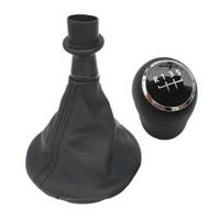 Car Gear Shift Knob Black 5 Speed Gear Lever Stick Gaiter Boot Cover for Transport T5 T5.1 T6 2005-2015