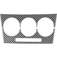 Carbon Fiber for 3 2010-2013 Car Center Console AC Climate Control Knob Panel Cover Sticker Trim Accessories
