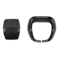 Car Gear Shift Knob Cover Trim for Land Cruiser 250 2023+ RHD Car Interior Accessories Carbon Fiber