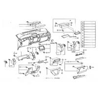 1Pair Car Dashboard Air Conditioner Outlet Penal Assembly for Prius 2004-2009 A/C Air Vent Frame Trim