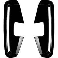 Car Front Bumper Splitter Spoiler Canards Fog Light Trim for 4 Series G22 G23 2020+ Bright Black