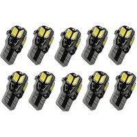Car Interior Wedge Light Bulb Width Light License Plate Light Parking Light Automatic Signal Light T10 5630 8SMD 6000K