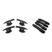 Car Carbon Fiber Color Side Door Handle Decorative Door Bowl Shell Sticker for -V 2023 2024