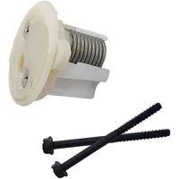 For 385236096 Toilet Spring with White End Cap & 2 Bolts Toilet Spring RV Accessories