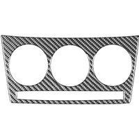 Carbon Fiber for 3 Car Center Console AC Climate Control Panel Cover Sticker Trim Accessories