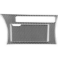 Carbon Fiber for 3 2010-2013 Car Center Console Cup Holder Panel Handbreak Cover Sticker Trim Accessories LHD
