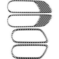 Carbon Fiber for 3 2010-2013 Car Door Inner Handle Frame Cover Sticker Trim Accessories LHD