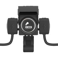 12V 24V PD QC3.0 Motorcycle Charge Waterproof Handlebar Mounting Charger with Lighter 3in1 Motorcycle Battery Charger