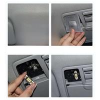 20Pcs Led Bulbs for Interior Car Lights License Plate Dome Map Door Courtesy Festoon Xenon White Light
