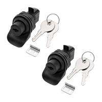 2Set Locking Push Button Latch for Marine Boat Radio Box, Tool Box, Electronic Box, Motorcycle Glove Box Lock.