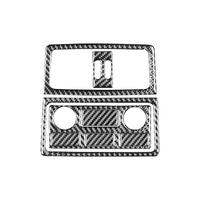 For 5 Series E60 2004-2007 Carbon Fiber Car Rear Air Outlet Vent Cover Panel Trim Sticker Interior Accessories