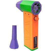 Blower Turbo Jet Fan 140,000RPM Power Display Handheld Mini Duster High Speed Duster Cleaning Tool,Violent Blower Orange