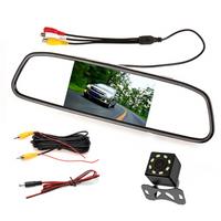 Car LCD Mirror Monitor Parking Screen Auto Display Assist for Rear View Reversing Camera