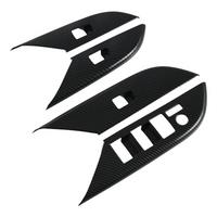 For 2024 ABS Carbon Fiber Car Lift Switch Panel Cover Trim Decoration Accessories LHD