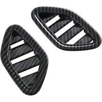 For MG ZS 2024 Car Dashboard Side Air Outlet Vent Cover Decorative Trim Interior Accessoriess Carbon Fiber RHD