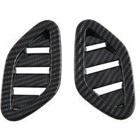 For MG ZS 2024 Car Dashboard Side Air Outlet Vent Cover Decorative Trim Interior Accessoriess Carbon Fiber LHD