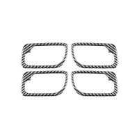 For Accord 2003-2007 Carbon Fiber Car Door Handle Frame Cover Trim Interior Accessories