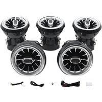 5Pcs Car 12 Color Ambience Lamp AC Air Vent for - CLA GLA-Class W156 W176 W246 W156 13-19 Turbine Outlet