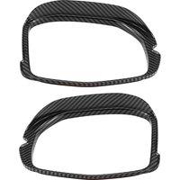 Rearview Mirror Eyebrow Cover Trim Rain Shade Cover for -V XRV XR-V 2022 2023 Carbon Fiber