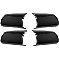 Car Seat Rear Armrest Trim Sticker Seat Armrest Trim for ALPHARD VELLFIRE 30 Series 2016-2022 Bright Black