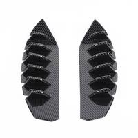 Front Headlights Grille Vent Trim Cover for 2021-2023 Accessories ABS Carbon Fiber