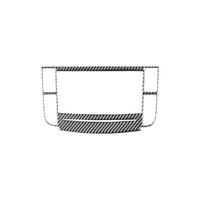 Carbon Fiber for TL 2004-2008 Center Console Radio Frame Cover Trim Stickers Interior Accessories