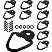 Cargo TieDown Anchors, V-Ring 2inch Diameter Steel V-Ring Bolt for Cargo on Trucks Pickups TieDown Anchor