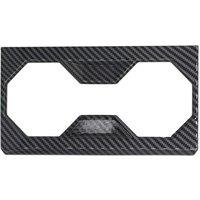 Center Console Cup Holder Trim Cover for Cybertruck 2024 Interior Accessories Bright Carbon Fiber Pattern