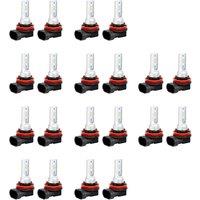 H8 H11 H16 Led Fog Light Bulb, H16 Led Fog Lamp High Power Csp-Y11, Cool White 6500K (Pack of 20)