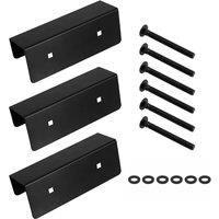 Roof Rack Wind Noise Reducing Bracket - Wind Noise Suppression Plate,3PCS Black