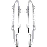 1Pair Front Daytime Running Light Fog Lamp Chroem Frame for C Class W204 2006-2011 A2048852774 2048852874