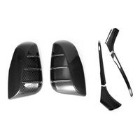 Car Rearview Mirror Cover Trim for 2020-2023 Accessories Carbon Fiber Style