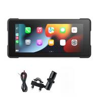 Motorcycle 6.86 Inch Bluetooth Portable Screen GPS Navigation IP68 Waterproof Wireless Carplay Android Auto MP5 Player