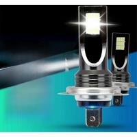 4Pcs H7 LED Headlight Conversion 6W 1000LM 6000K Error Free Canbus Bulb
