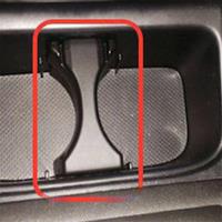 Car Cup Holder Divider Inserted Into the Center Console Black for 2005-2010 Sequoia 2008-2018