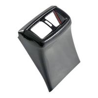 For 2024 ABS Carbon Fiber Car Rear Air Conditioning Vent Outlet Frame Cover Trim Interior Accessories