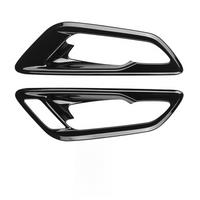 Car Inner Door Bowl Panel Inside Handle Protector Cover for Alphard Vellfire 40 Series 2023+ RHD Glossy Black