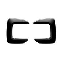 Car Front Fog Lights Eyebrow Sticker for WRV 2024 Japanese Version Fog Lamp Eye Lid Eyebrow Cover Bright Black