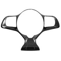 Steering Wheel Frame Decor Switch Button Cover Trim Decoration Carbon Fiber Color for Dolphin