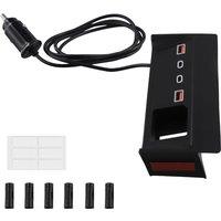 Car USB Type-C Splitter Adapter Fast Charger Shunt HUB Docking Station for 2021-2024