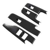 Car Window Lift Panel Switch Button Cover Trim for -X MUX 2022 2023 RHD Accessories Carbon Fiber