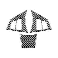 For 5 Series E60 2004-2007 Carbon Fiber Car Steering Wheel Cover Trim Sticker Interior Accessories