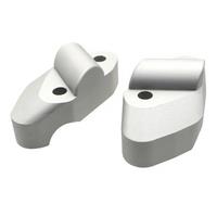 Motorcycle Handlebar Heightening Riser Bar Clamp Mount for Multistrada950 950 1200 S 2017- Silver