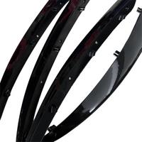 4Pc Front Bumper Lip Splitter Trim Strips Fog Lights Grille Spoiler for C Class W205 2015-2019 C180 C200 A