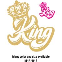 Mult size King With Crown Funny Vinyl Motorcycle Car Stickers Decal Anime Cute Car Accessories Decoration Pegatinas