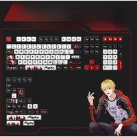 Akko The king's Avatar Theme Keycap Set MOA Profile PBT Dye-sublimation 137-Key Anime Characters Keycaps for Mechanical Keyboard