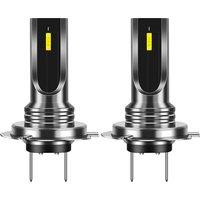 2Pcs Car H7 LED Bulbs Light Lamp White 6000K 80W CSP Chip 6SMD Motorcycle Fog Lamp 1860 16000LM Running Light