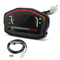 Motorcycle Digital Dash Digital Panel Universal LED LCD Speedometer Odometer 1,2,4 Cylinders