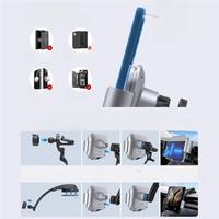 Folding Phone Car Mount Wireless Charging Dual Coil Wireless Charging Fast Charging Adjustable Size
