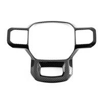 Car Carbon Fiber Steering Wheel Panel Cover Trim Frame Sticker for 2021 2022 2023